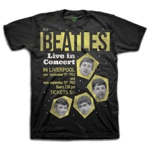 The Beatles tričko 1962 Live in Concert Čierna S