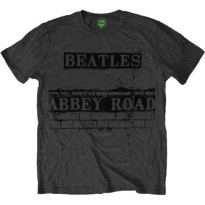 The Beatles tričko Abbey Road Sign Šedá S