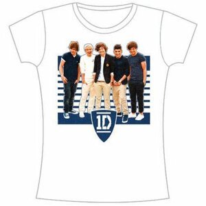 One Direction tričko One Ivy League Stripes Biela XL