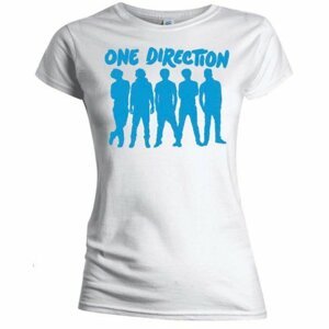 One Direction tričko Silhouette Blue on White Biela S