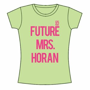 One Direction tričko Future Mrs Horan Zelená S
