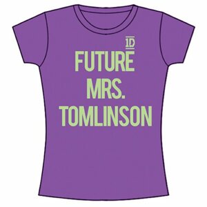 One Direction tričko Future Mrs Tomlinson Fialová S