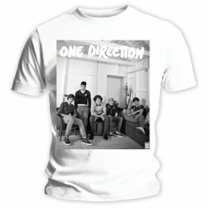 One Direction tričko Band Lounge Black & White Biela L