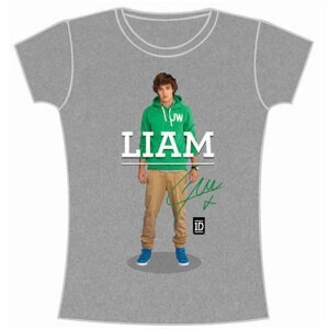 One Direction tričko Liam Standing Pose Šedá XL