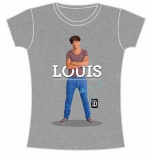 One Direction tričko Louis Standing Pose Šedá L