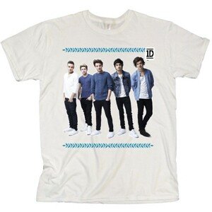 One Direction tričko College Wreath Biela XL