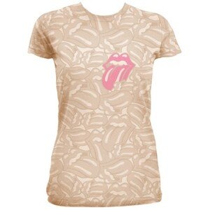 The Rolling Stones tričko Tongues All Over Natural S