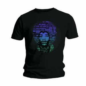 Jimi Hendrix tričko Afro Speech Čierna XXL