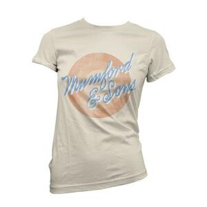 Mumford & Sons tričko Sun Script Natural XL
