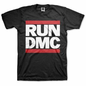 Run-DMC tričko Logo Čierna XXL