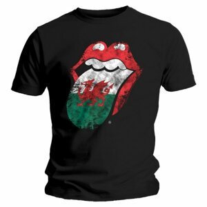 The Rolling Stones tričko Welsh Tongue Čierna S