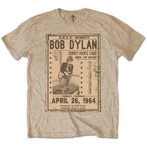 Bob Dylan tričko Flyer Natural M
