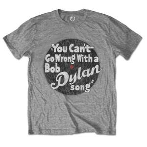 Bob Dylan tričko You can't go wrong Šedá S