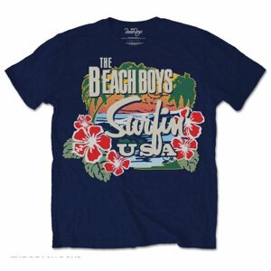 The Beach Boys tričko Surfin USA Tropical Modrá XXL