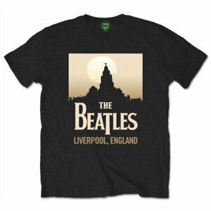 The Beatles tričko Liverpool, England Čierna XXL