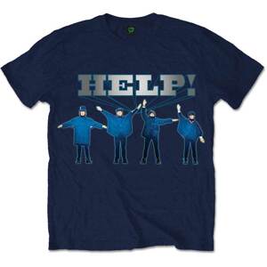 The Beatles tričko Help! Modrá XXL