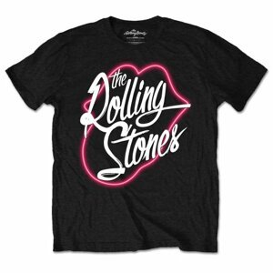 The Rolling Stones tričko Neon Lips Čierna XXL