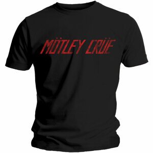 Motley Crue tričko Distressed Logo Čierna S