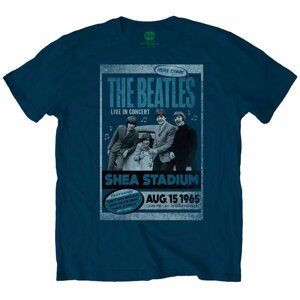 The Beatles tričko Shea Stadium 1965 Modrá S