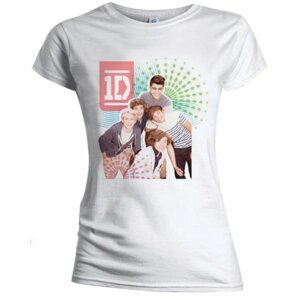 One Direction tričko Colour test Biela XL