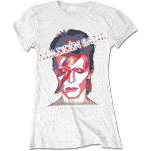 David Bowie tričko Aladdin Sane Biela L
