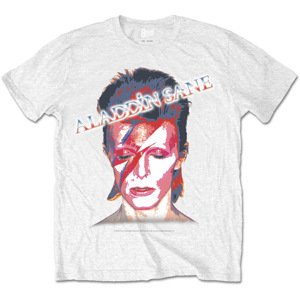 David Bowie tričko Aladdin Sane Biela XXL