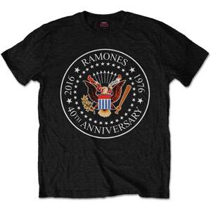 Ramones tričko 40th Anniversary Seal Čierna S