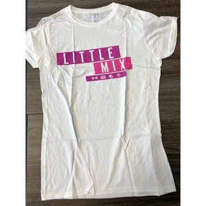 Little Mix tričko Logo Purple/Pink Biela M