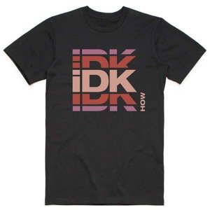 iDKHOW tričko Branded Logo Čierna XXL
