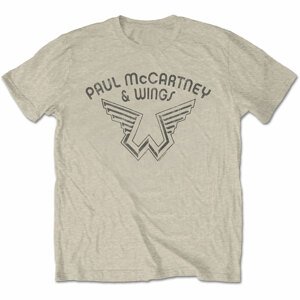 Paul McCartney tričko Wings Logo Natural XXL