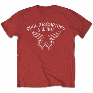 Paul McCartney tričko Wings Logo Červená XXL