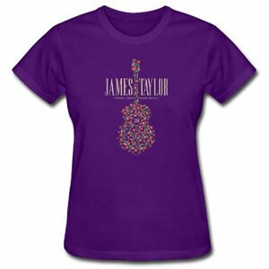 James Taylor tričko 2018 Tour Flower Guitar Fialová S