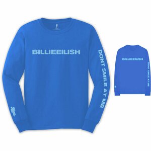 Billie Eilish tričko Smile Modrá L