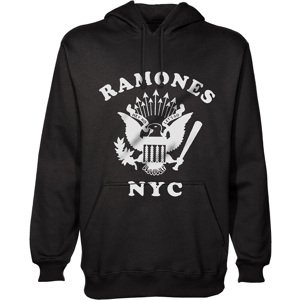Ramones mikina Retro Eagle New York City Čierna XXL