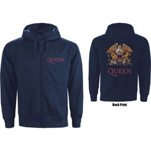 Queen mikina Classic Crest Modrá 3XL