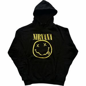 Nirvana mikina Yellow Smiley Čierna S