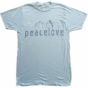 John Lennon tričko Peace & Love Modrá S