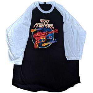 Foo Fighters tričko Ray Gun Čierna/biela L