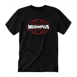 Milion+ tričko Milion Plus 2023 Čierna S