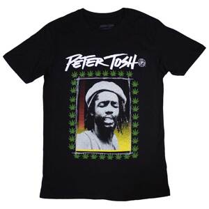 Peter Tosh tričko Leaf Frame Čierna S