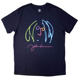 John Lennon tričko Self Portrait Full Colour Modrá XXL