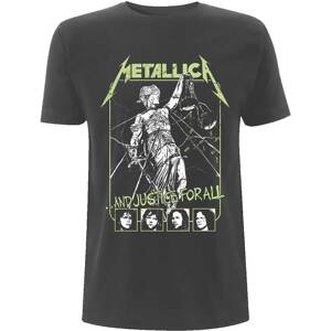 Metallica tričko Justice Faces Šedá S