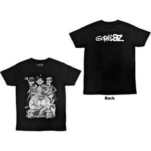 Gorillaz tričko George Spray Čierna XXL