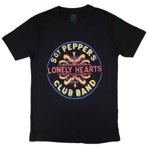 The Beatles tričko Painted Pepper Čierna XL