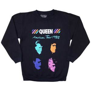 Queen mikina American Tour 1982 Modrá S