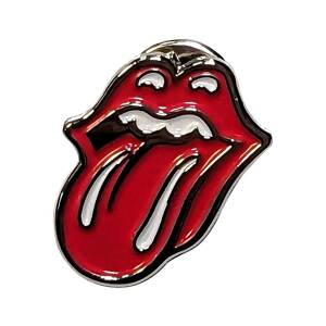 The Rolling Stones Classic Tongue Silver Outline