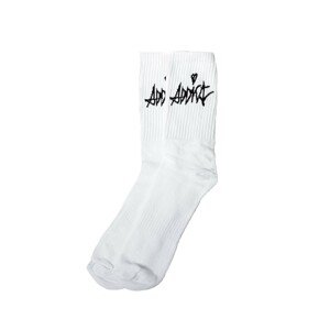 Addict Socks White