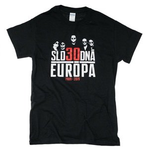 Slobodná Európa tričko 30 rokov Fotka Čierna S