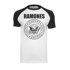 Ramones tričko Circle Raglan Tee Biela XL
