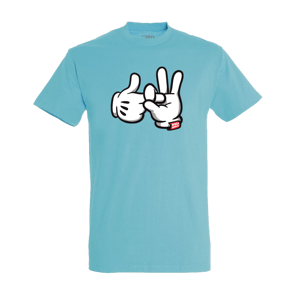 Koza Bobkov tričko Disney hands Bledomodrá 3XL